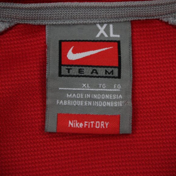 Nike Ohio State Buckeyes Polo Shirt Adult XL Black/Red Fit Dry Pullover S/S Golf - Picture 8 of 12